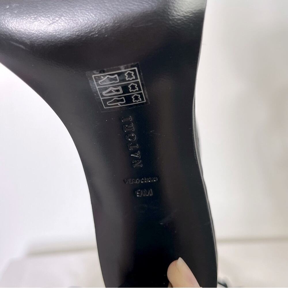 NATORI Glow Suede Black Sandal Size 9 EUC - Picture 6 of 8